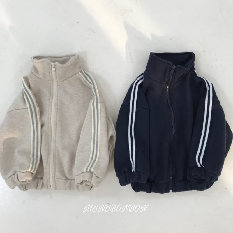 Mini Bongbong - Korean Children Fashion - #discoveringself - Tape Zip Up