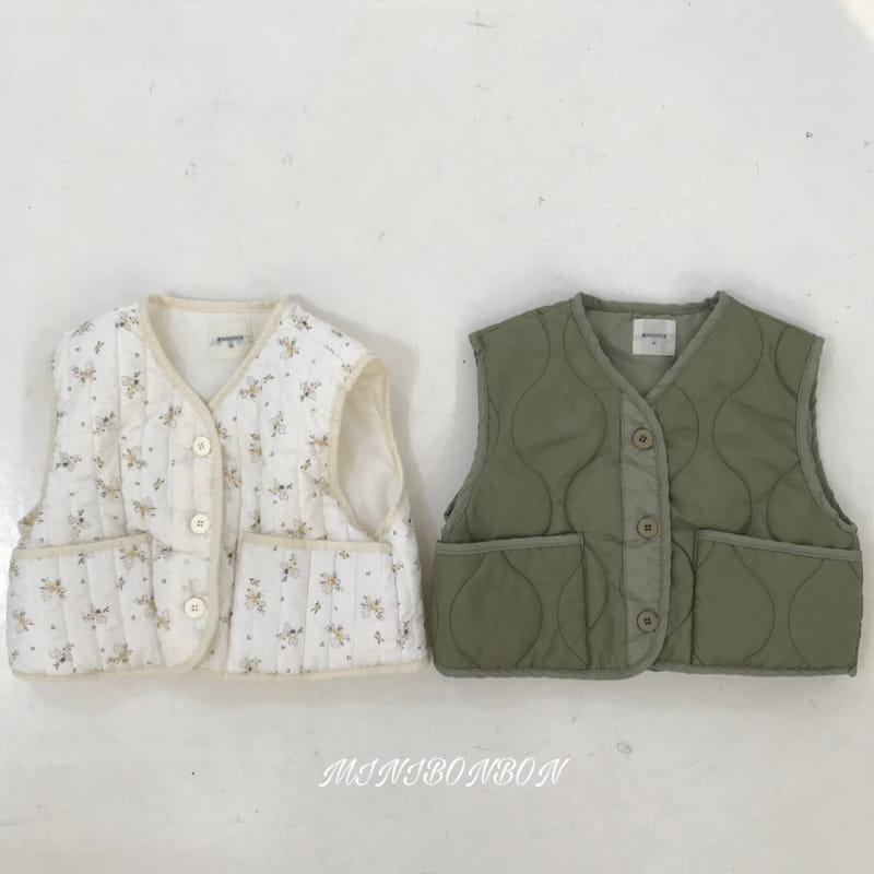 Mini Bongbong - Korean Children Fashion - #toddlerclothing - Quilting Vest With Mom