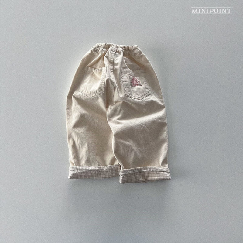 Minipoint - Korean Children Fashion - #fashionkids - Check Roll Up Pants - 3