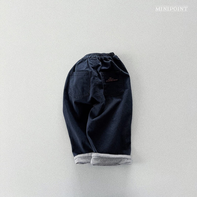 Minipoint - Korean Children Fashion - #fashionkids - Check Roll Up Pants - 4