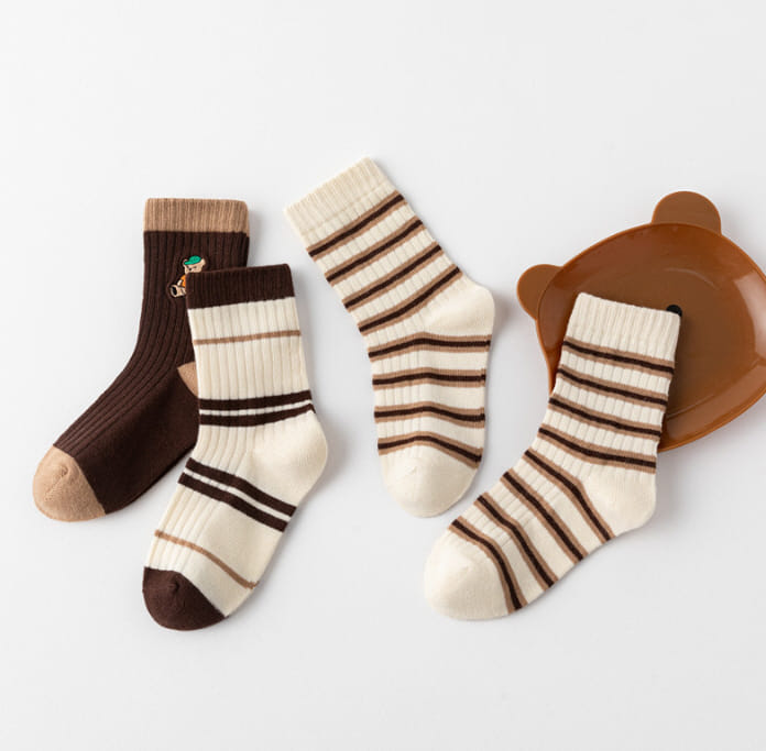 Miso - Korean Children Fashion - #Kfashion4kids - Po Color Socks Set - 10