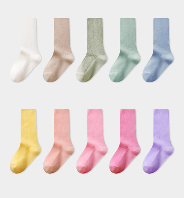 Miso - Korean Children Fashion - #Kfashion4kids - Day Small Rib Socks Set - 2