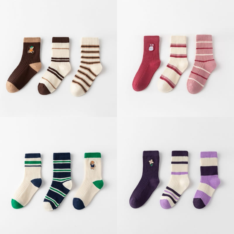 Miso - Korean Children Fashion - #childofig - Po Color Socks Set