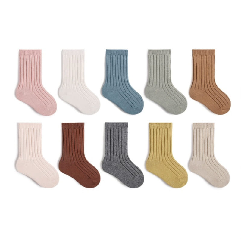 Miso - Korean Children Fashion - #littlefashionista - Tan Color Socks
