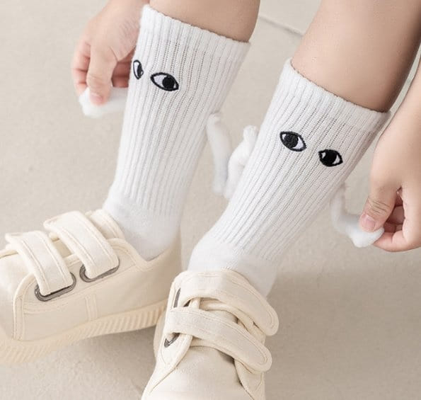 Miso - Korean Children Fashion - #littlefashionista - Hold My Hand Socsk - 5
