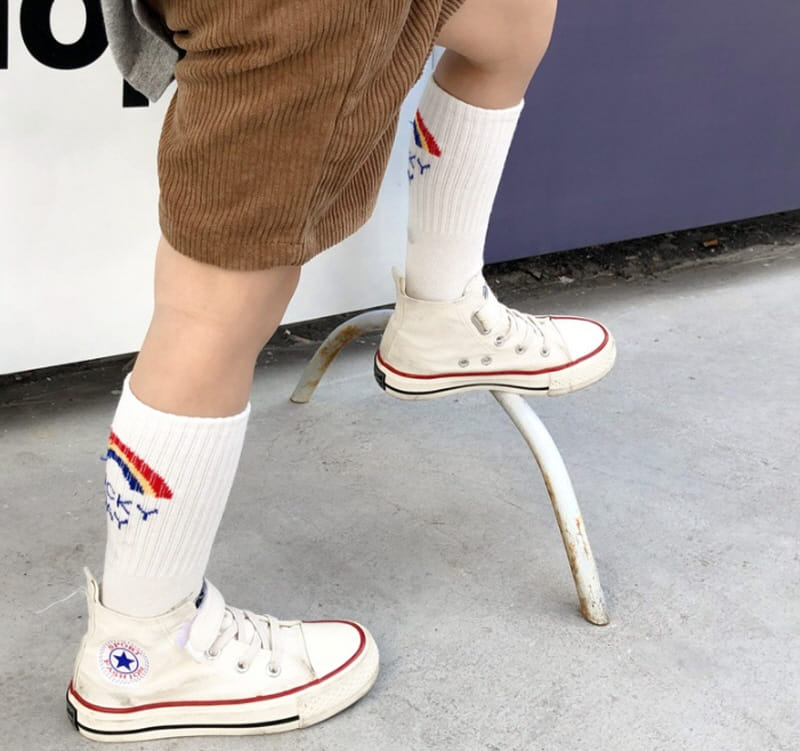 Miso - Korean Children Fashion - #magicofchildhood - Lucky Smile Socks - 6