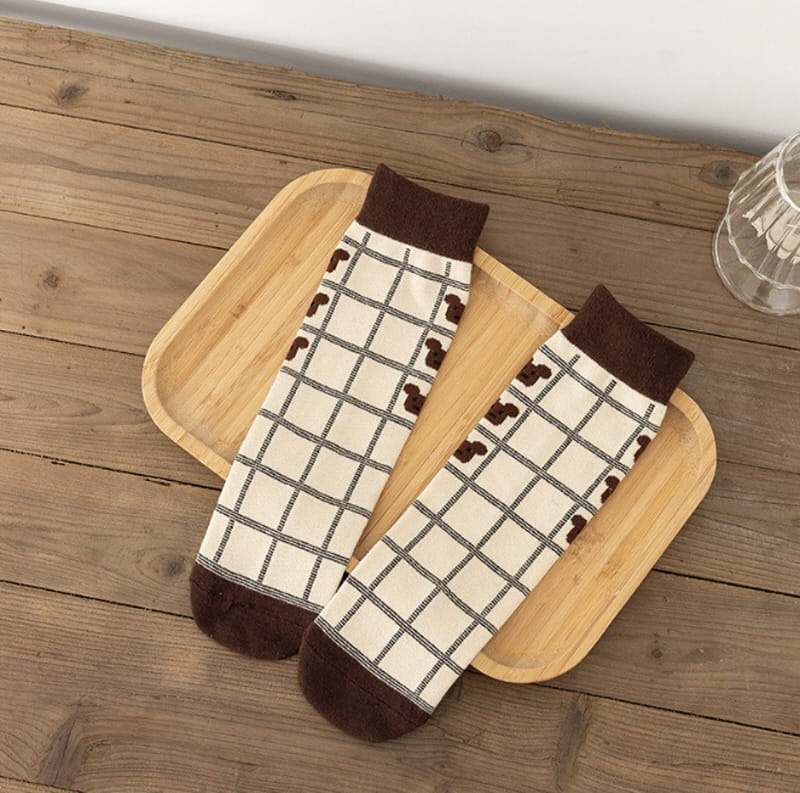 Miso - Korean Children Fashion - #magicofchildhood - Bear Flower Half Tights - 4