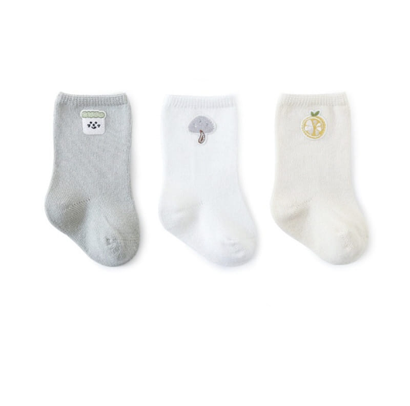 Miso - Korean Children Fashion - #minifashionista - Mushroom Socks Set - 2