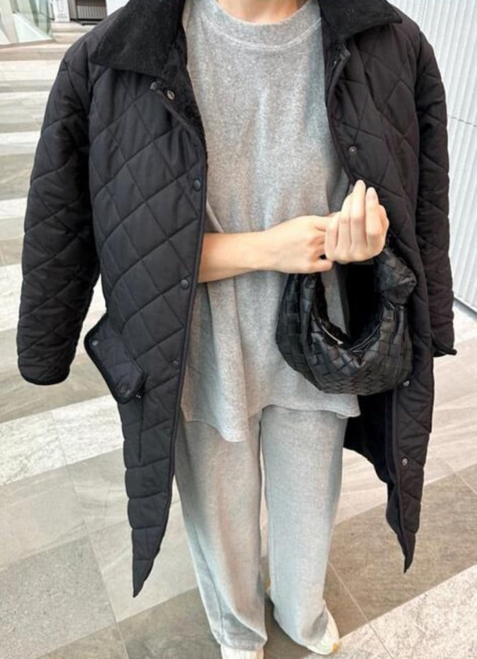 Moani - Korean Women Fashion - #momslook - Boe Quilting Coat   - 3