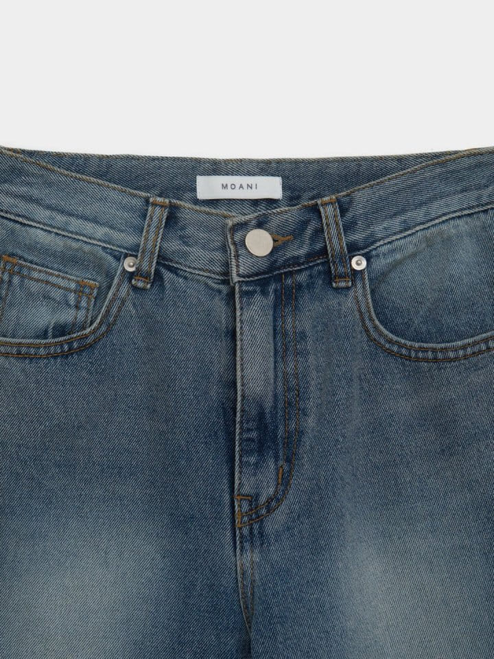 Moani - Korean Women Fashion - #womensfashion - Semi Pleared Denim Pants  - 4