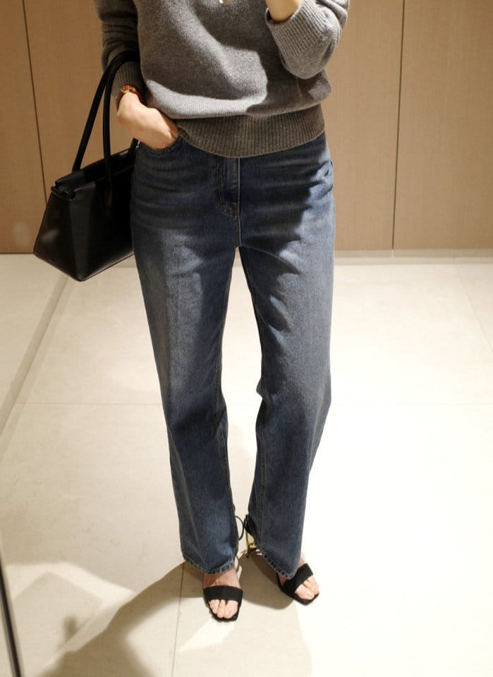 Moani - Korean Women Fashion - #thatsdarling - Classic French Wide Denim - 8