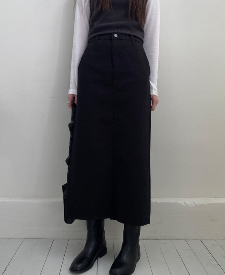 Moani - Korean Women Fashion - #thatsdarling - Fave Back Slit Denim Skirt - 8