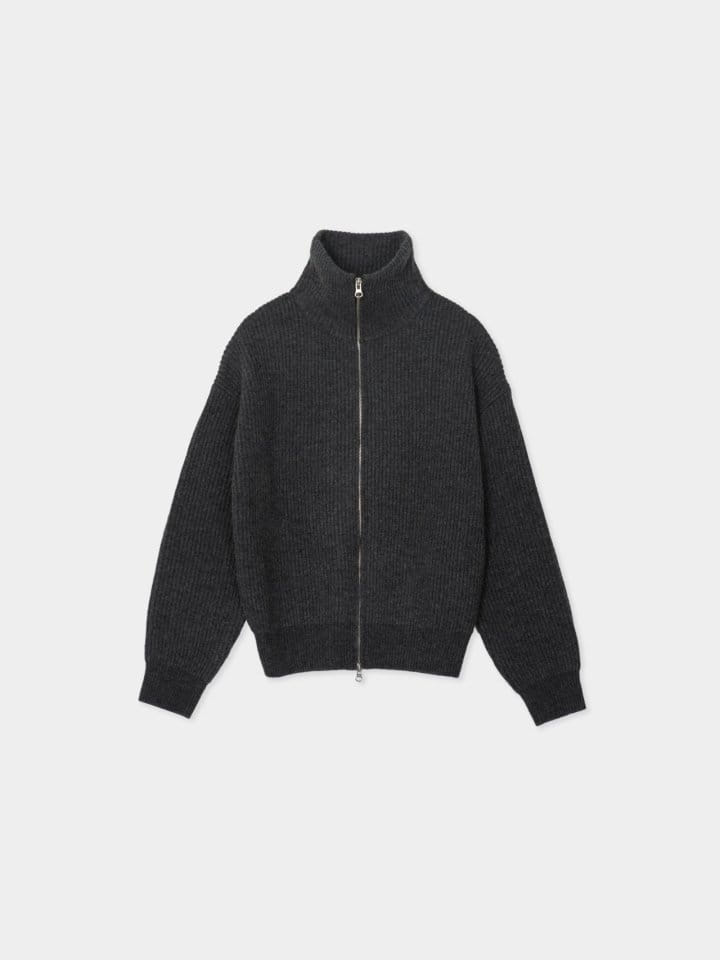 Moani - Korean Women Fashion - #thatsdarling - Cœur Collar Zip-up Cardigan - 4