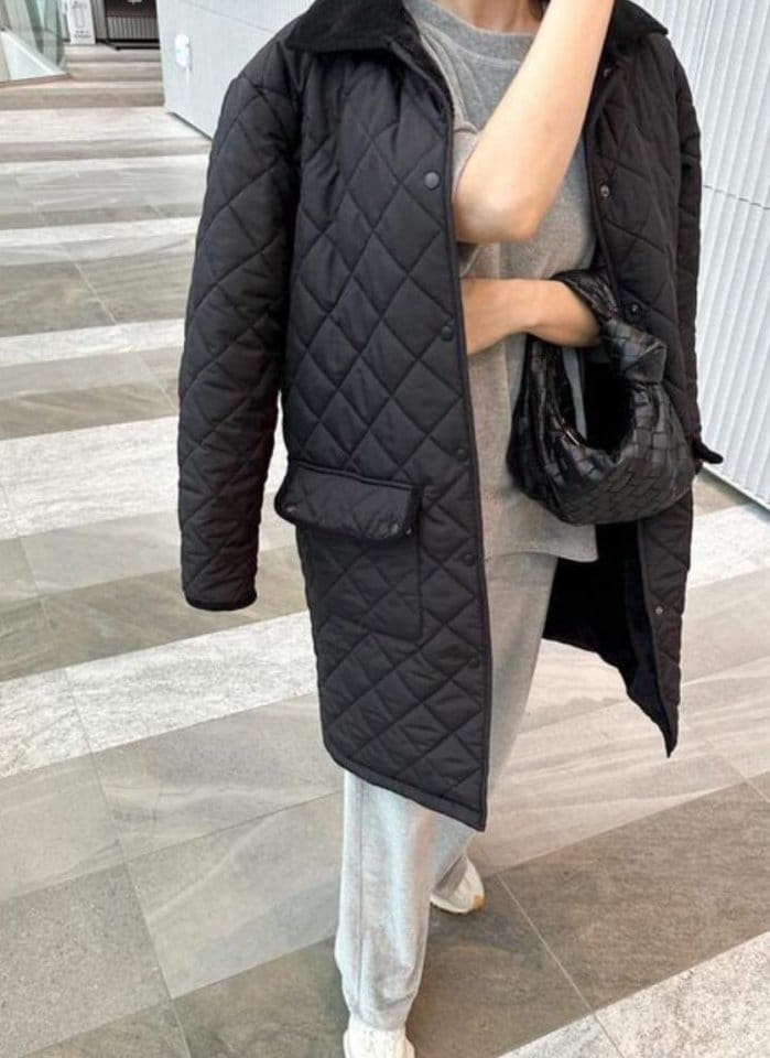 Moani - Korean Women Fashion - #thelittlethings - Boe Quilting Coat   - 2