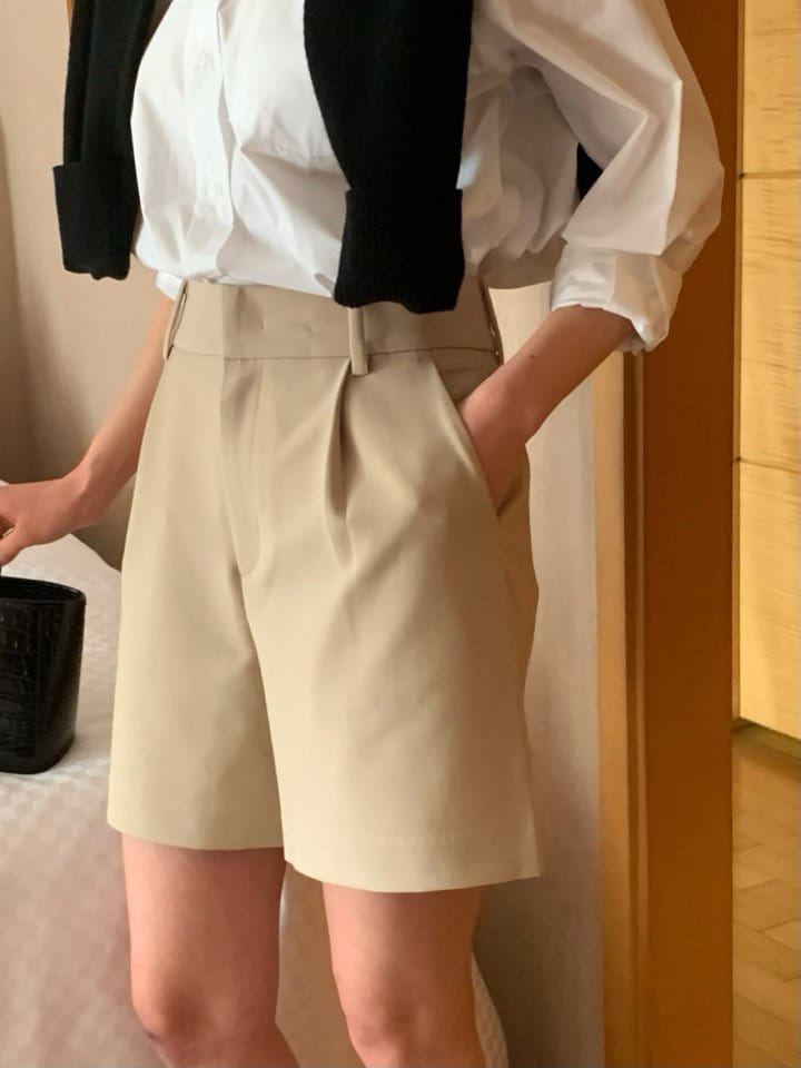 Moani - Korean Women Fashion - #vintagekidsstyle - Pintuck Loosefit Short