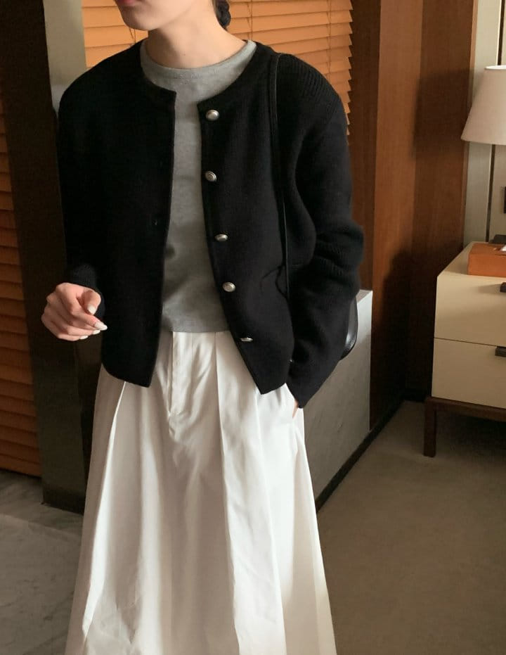 Moani - Korean Women Fashion - #momslook - Mollin French Knit Cardigan - 4