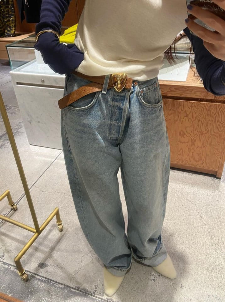 Moani - Korean Women Fashion - #womensfashion - Ayla Roll Up Wide Denim - 6