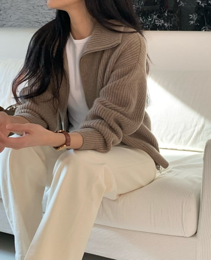 Moani - Korean Women Fashion - #womensfashion - Cœur Collar Zip-up Cardigan - 8