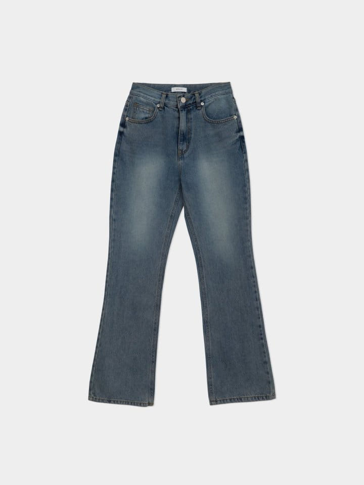 Moani - Korean Women Fashion - #womensfashion - Semi Pleared Denim Pants  - 3