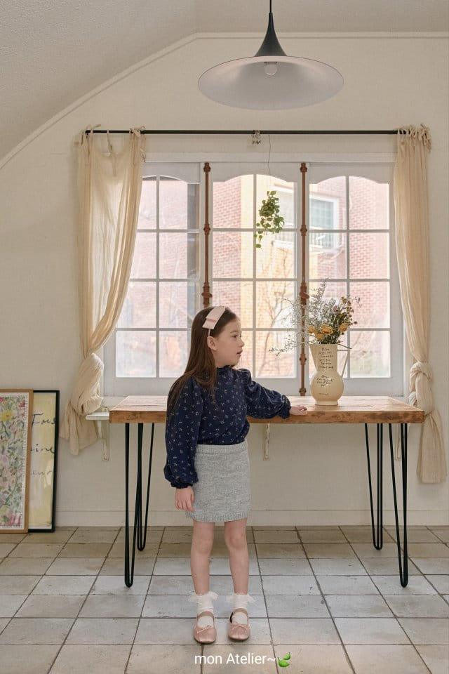 Mon Atelier - Korean Children Fashion - #fashionkids - Simple Knit Skirt - 9
