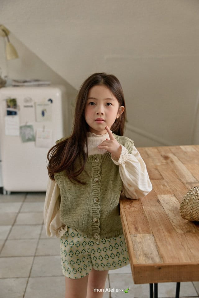 Mon Atelier - Korean Children Fashion - #kidsshorts - Scallop Vest - 3