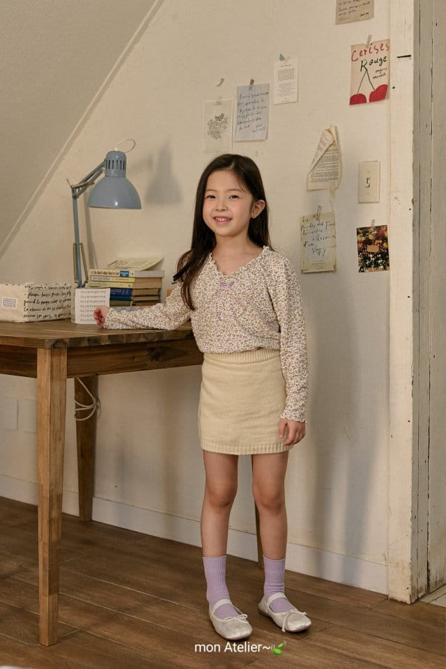 Mon Atelier - Korean Children Fashion - #minifashionista - Pansy Flower Tee - 2