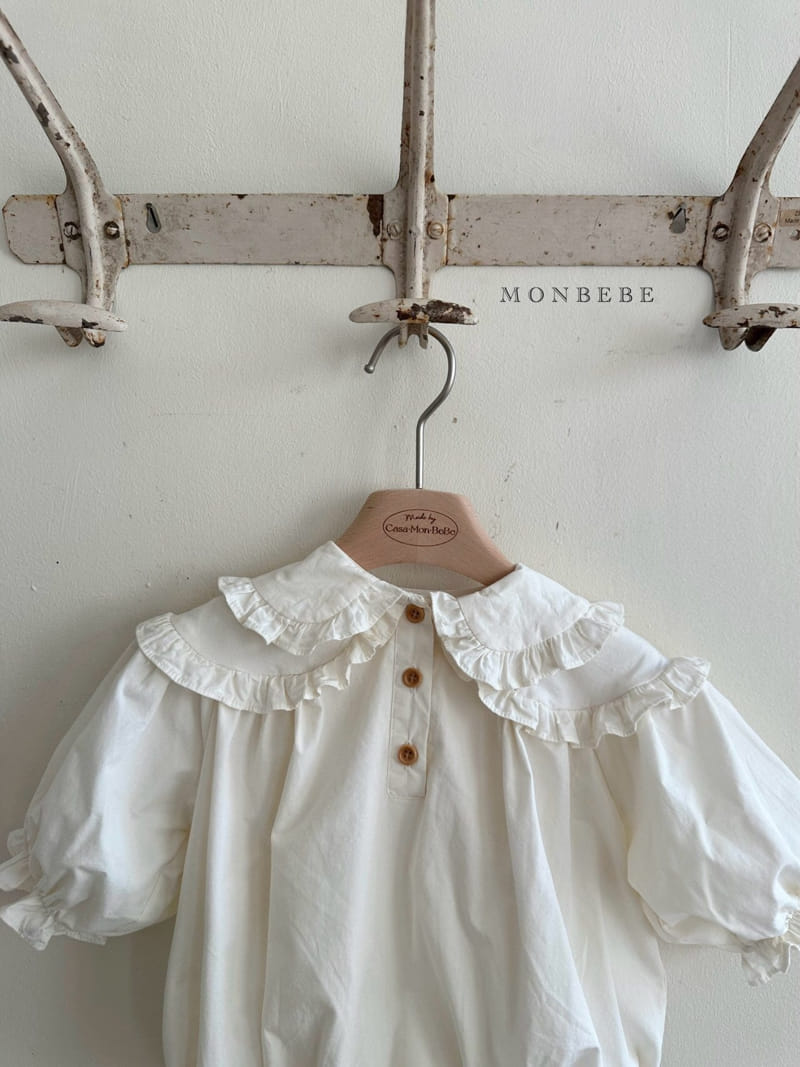 Monbebe - Korean Baby Fashion - #babyoninstagram - Double Collar Body Suit - 2