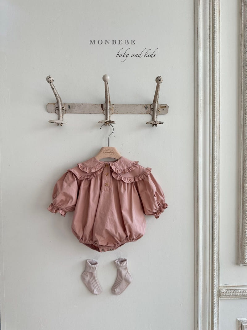 Monbebe - Korean Baby Fashion - #babyootd - Double Collar Body Suit - 4