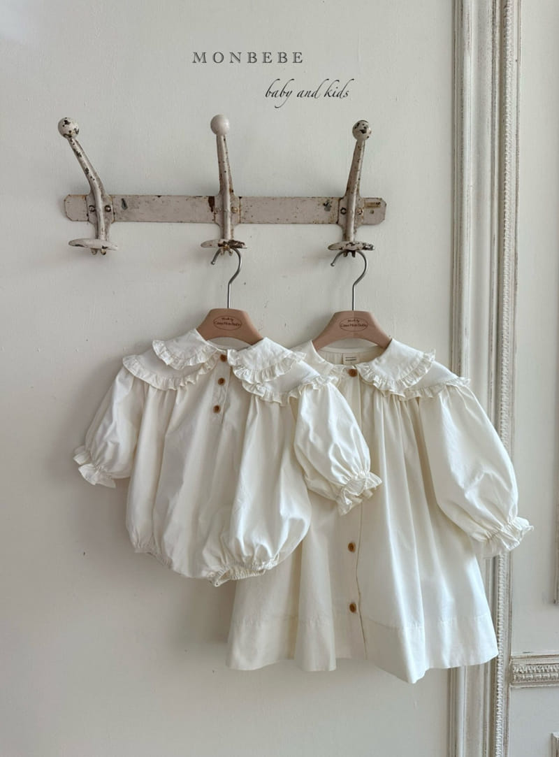 Monbebe - Korean Baby Fashion - #babywear - Double Collar Body Suit - 6
