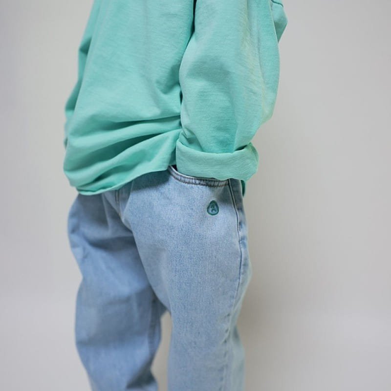 Mooi Store - Korean Children Fashion - #childrensboutique - Smile Embroidery Denim - 10