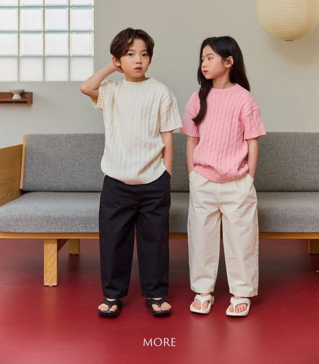 More - Korean Children Fashion - #childofig - Cable Short Sleeve Knit - 11