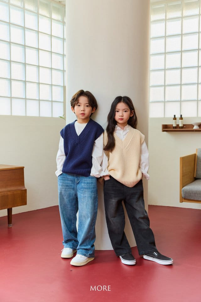 More - Korean Children Fashion - #designkidswear - Old School V Neck Knit Vest - 9