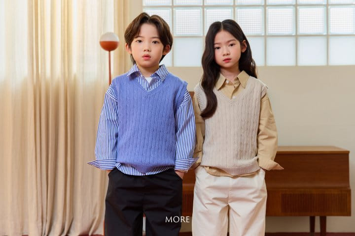 More - Korean Children Fashion - #discoveringself - Cable Knit Vest - 11