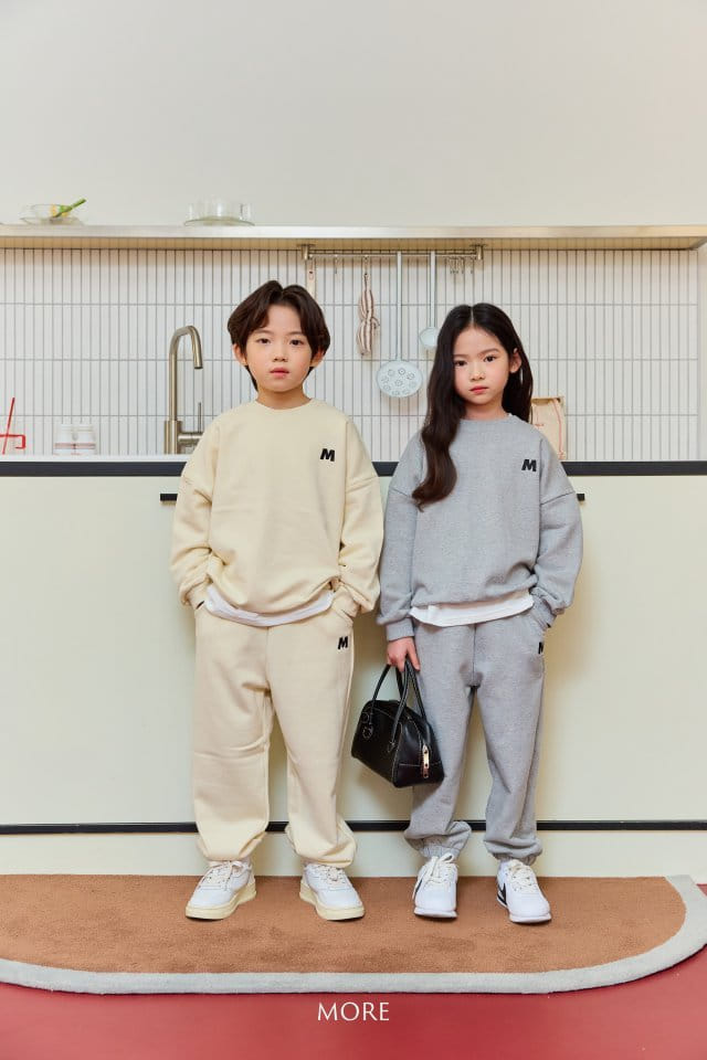 More - Korean Children Fashion - #kidsshorts - Emblem Top Bottom Set - 5