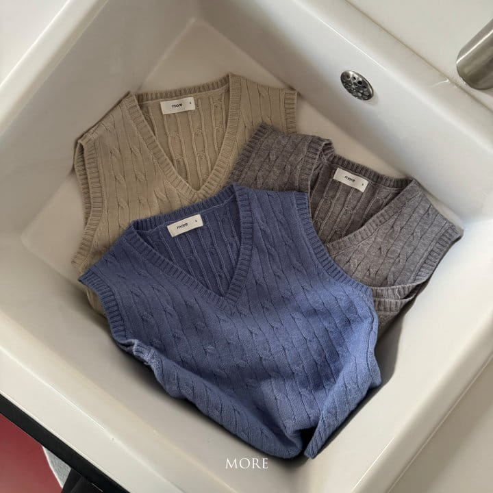 More - Korean Children Fashion - #magicofchildhood - Cable Knit Vest - 2