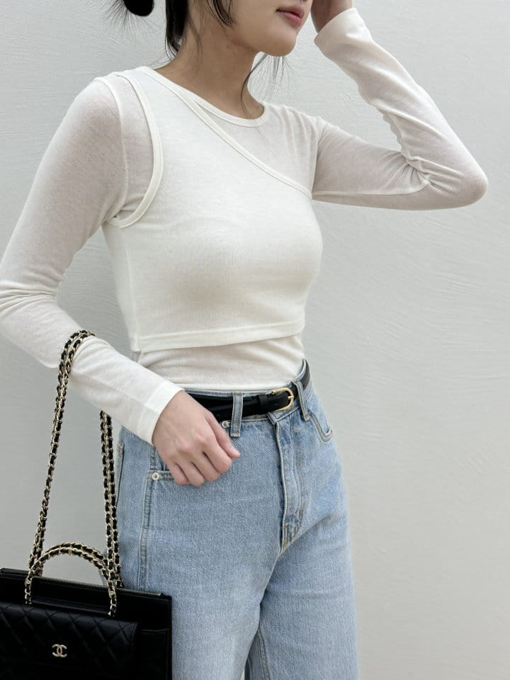 Most - Korean Women Fashion - #momslook - Bes Layered Tee - 3
