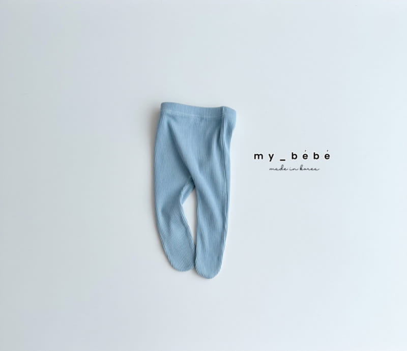 My Bebe - Korean Baby Fashion - #babyoutfit - Rib Foot Leggings - 11