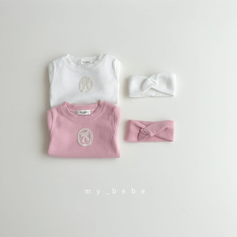 My Bebe - Korean Baby Fashion - #babyoutfit - Lace Basic Body Suit - 10