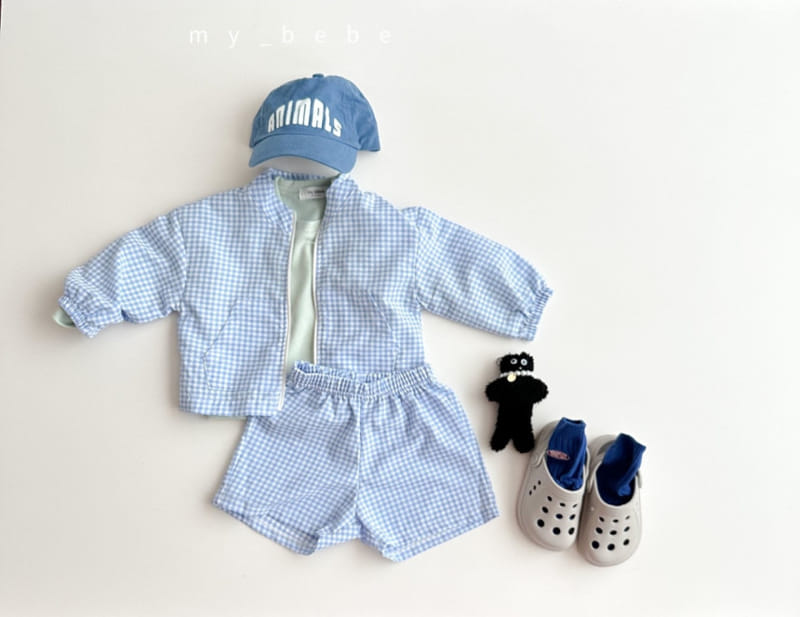 My Bebe - Korean Children Fashion - #childofig - Windbreaker Top Bottom Set - 7