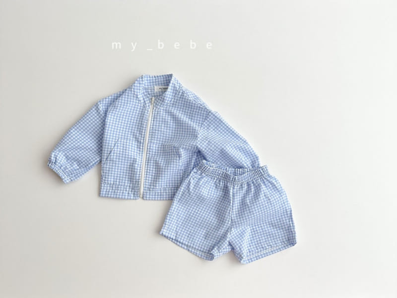 My Bebe - Korean Children Fashion - #childofig - Windbreaker Top Bottom Set - 8