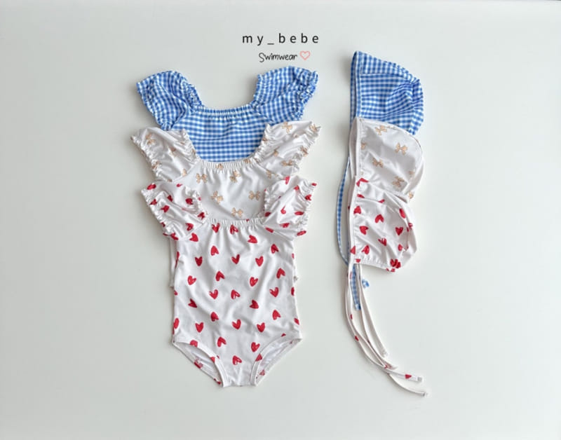 My Bebe - Korean Children Fashion - #minifashionista - Shirring Swimsuit