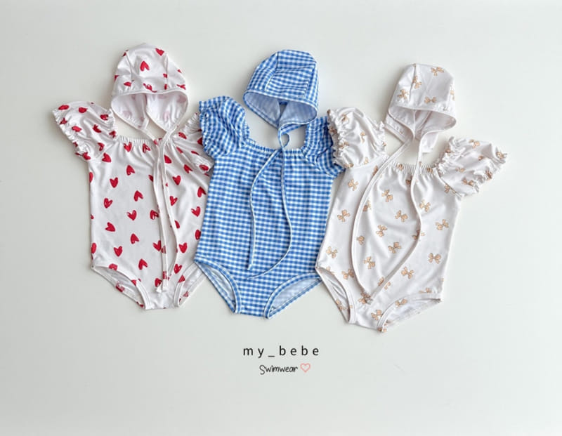 My Bebe - Korean Children Fashion - #prettylittlegirls - Shirring Swimsuit - 2