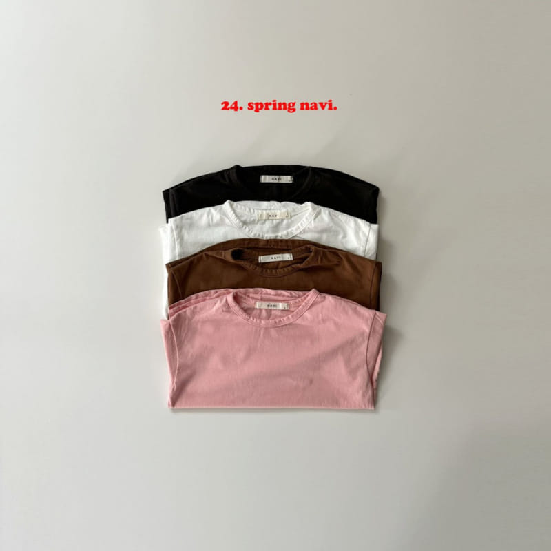 Navi - Korean Children Fashion - #childrensboutique - Basic Tee