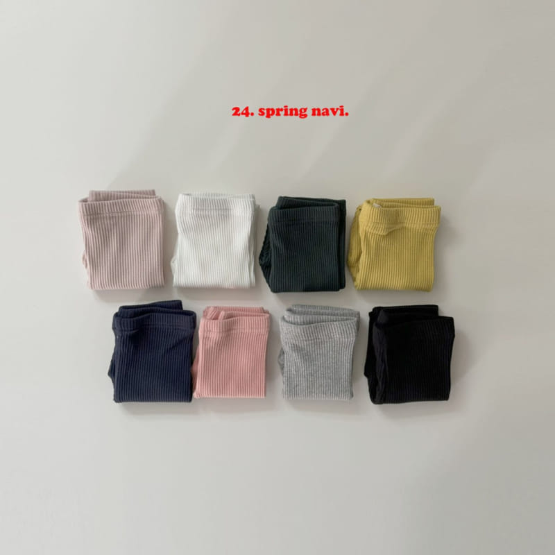 Navi - Korean Children Fashion - #designkidswear - Rib Leggings