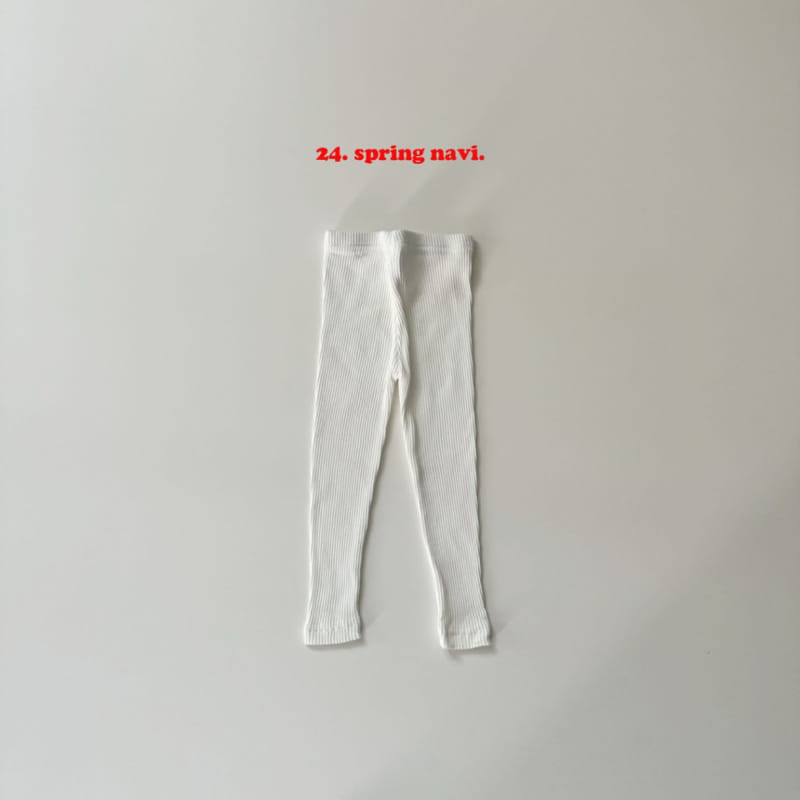 Navi - Korean Children Fashion - #discoveringself - Rib Leggings - 2