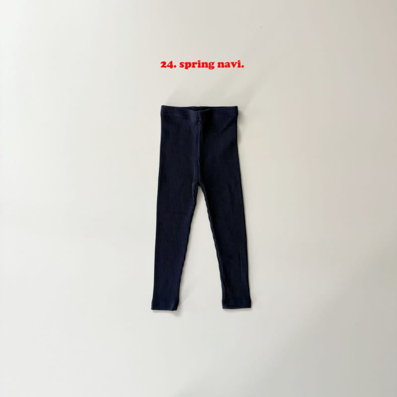 Navi - Korean Children Fashion - #fashionkids - Rib Leggings - 4