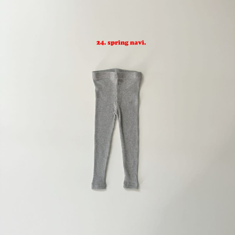 Navi - Korean Children Fashion - #littlefashionista - Rib Leggings - 8