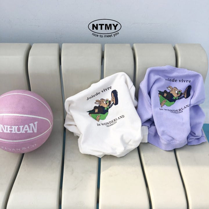 Nice To Meet You - Korean Children Fashion - #childofig - Clock Rabbit Sweatshirt