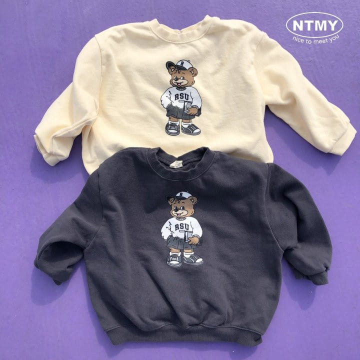 Nice To Meet You - Korean Children Fashion - #magicofchildhood - R Bear Sweatshirt