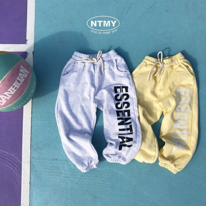 Nice To Meet You - Korean Children Fashion - #minifashionista - Font Jogger Pants - 10
